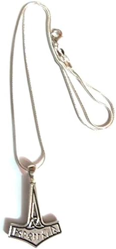 Thor Hammer Norse Mjolnir Pewter necklace pendant