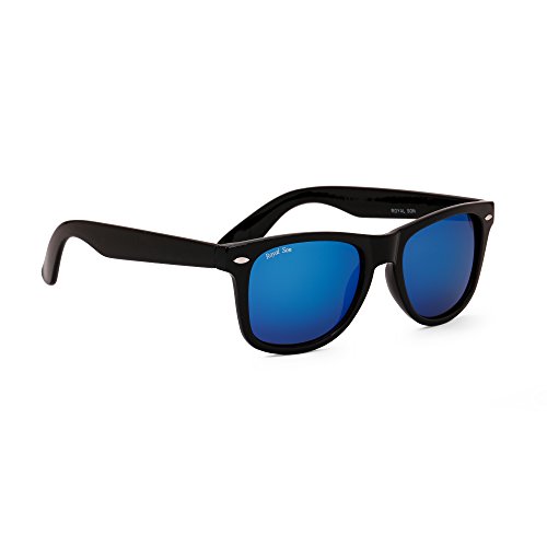 Royal Son UV Protected Wayfarer Sunglasses For Men And Women (RS002WF|53|Blue Mirrored Lens)