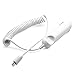 Produktbild iprotect KFZ-Ladekabel weiß Micro USB 2.0 für Samsung Galaxy S6, S6 Edge, S6 Active Spiralkabel Ladegerät Adapter