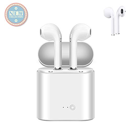 Rahengchen2 Sports in-ear Bluetooth headset with 2 built-in microphone headphones and charging box for noise reduction and sweat resistance. Long battery life, ultra-stable Bluetooth signal