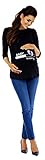 Zeta Ville – Damen Umstands-Oberteil Top T-Shirt witzige Baby Loading Druck 549c - 4