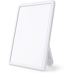 TaoTronics Lampe de Luminothérapie 10000 Lux Sans-UV LED avec Luminosité Réglable, Minuteur, Contrôle tactile, Rotation du support 90°