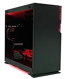 Viglen Incepta IV Desktop PC - (Red) (AMD FX-Series Ryzen 7 1700 Processor, 32 GB RAM, 512 GB SDD, 2 GB HDD, GeForce GTX 1080ti 11 GB Graphics, Windows 10 Home)