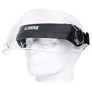 Safies GLIDER Unisex Flip-Up Universal Face Shield Full Face Protector Safety Visor Face Protection Shield Adjustable Face Cover Face Shield With Elastic Strap One Size Fits All