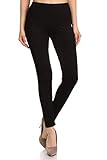 zalando leggings damen Ideal für jede Jahreszeit. FUNGO Leggings Damen Lang Capri Bunte Leggins Yoga Damen Sporthose (48, Schwarz)