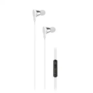 AT&T (USA) Jive EBV01 Classic in-Ear Wired Earphones with HD Sound, Tangle Free Wire, 3.5 mm Audio Jack and in-Line Controls and Microphone, Compatible with Google Assistant and Siri (White)