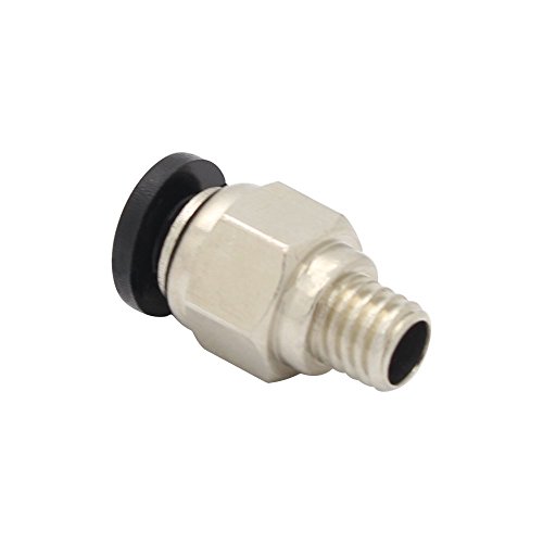 Anycubic 5PCS PC4-M6 Pneumatic Gerade Verschraubung für 4mm Schlauchaußendurchmesser M6 6mm Reprap 3D-Drucker - 3