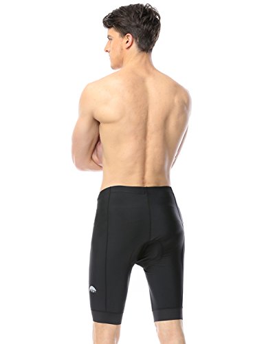 iCreat Herren Fahrradhose Radhose Kurz Radlerhose Radshort Sporthose mit Sitzpolster S/M/L/XL/2XL/3XL - 3