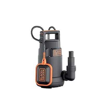 Black+Decker BXUP250PCE Pompe Submersible Eaux Claires (250 W, Portée max. 6000 L/h, Prévalence Max. 6 m)
