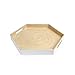 Produktbild Black Velvet Studio Serviertablett Cannes Natural / Hell Farbe Hexagonal, Nehmen Sie einen Aperitif oder Kaffee Bambus 4 x 40 x 34 cm