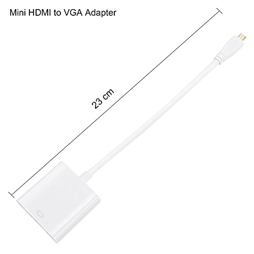 Incutex Mini HDMI auf VGA Adapter mini HDMI VGA Konverter - 2