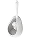 Produktbild WC-Bürste mit Ständer aus Porzellan Nouvelle weiß, Kosmetex Bad WC-Garnitur f. Bad Accessoires, Bürstengarnitur