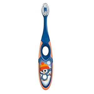 Jordan Step 3-5 Years Toothbrush Designed With Soft Bristles With Holder & Timer BPA Free (Green)