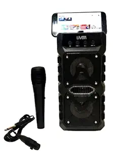 eCloud Karaoke Bluetooth Party Speaker with Mic/USB/AUX Function 5 W Bluetooth Laptop/Desktop Speaker (Set of 1)
