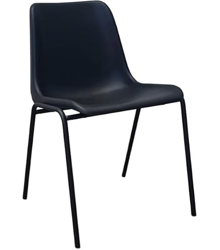 Sedia Ufficio Idealsedie Poltrona Fissa Arancione - Monoscocca Plastica, Telaio Cromato, Impilabile - Foto 9