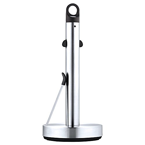 Blomus 63651 Küchenrollenhalter, Edelstahl, schwarz, 34 x 15 x 15 cm