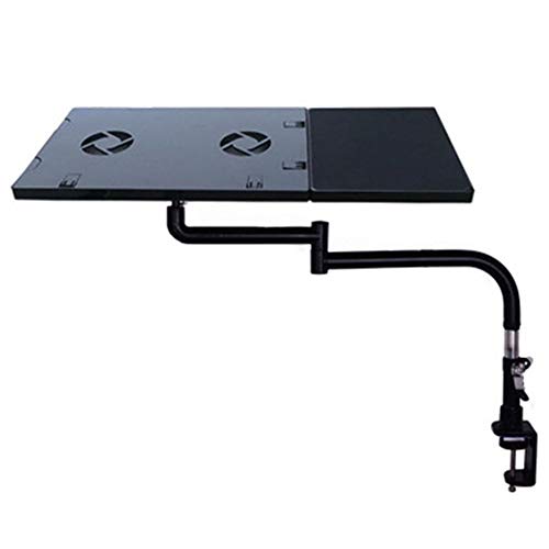 Preisvergleich Produktbild XQKXHZ Notebookständer, Monitorarm Schreibtischhalterung 360 ° Drehbarer Displayständer Höhenverstellbarer Laptopständer Mit Mauspad,Schwarz