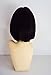 Deluxe Jessie J Black Bob Blunt Fringe Heat Resistant Fashion Wig