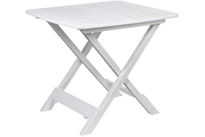 Table de Camping Spetebo Pliable Blanc 43x45x50cm Plastique Table Pliante