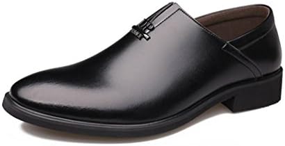 HYLM New Men 'S Business Casual Shoes Pointer Lace Shoes Wedding Shoes Banquet Dress Shoes, black, 41