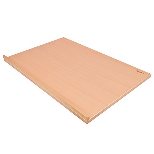 Artina® Zeichenbrett Montpellier 75cm x 46cm Staffelei als hochwertige Tischstaffelei aus Ulmen-Holz mit 90° Neigung - 5