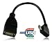 Produktbild M&L Mobiles® | OTG [on the go] - USB HOST Kabel mit 90° Adapter für Google Nexus 7 - 7" Tablet 16GB / 32GB (Asus Nakasi) | Google Nexus 10 - Android 4.2 Tablet 16GB | 32GB - micro USB - USB