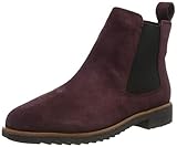 Leder Clarks Damen Griffin Plaza Chelsea Boots, Braun (Burgundy Suede), 39 EU