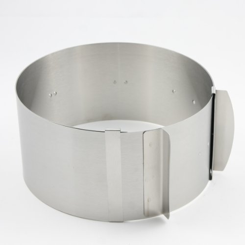Tortenbodenteiler 32 cm verstellbar + Tortenring mit Skalierung 8,5 cm hoch, 16 – 30 cm verstellbar – 1 Set – kostenlose Lieferung - 2