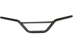 STREETPARTS 24 Lenker Schwarz Enduro Cross 760mm Breit passend für Simson S50, S51, S53, S70, S83 – Universal 22mm Motorradlenker