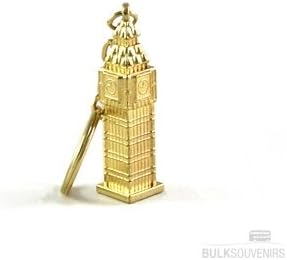London Big Ben GOLD Best of British GB Icon Keyrings Gif British Key Tags Mini t London Souvenir England Key Chains by souvenirz