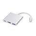 Produktbild Lispeed USB C Hub, 3 in 1 Aluminum Type C Hub Adapter Dex Station with 4K HDMI-Anschlüssen,SD/Micro SD-Kartenleser,USB 3.0 Port für Galaxy/ S8 /S9+,Huawei Mate 20/P20/,MacBook Pro,Chromebook
