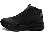  GNEDIAE Herren GNEAJ13 High-Top Basketball Schuhe Outdoor Anti-Rutsch Sneaker Atmungsaktiv Ausbildung Turnschuhe Sportschuhe Laufeschuhe Verschleißfeste Dämpfung Basketballstiefel Schwarz 46 EU