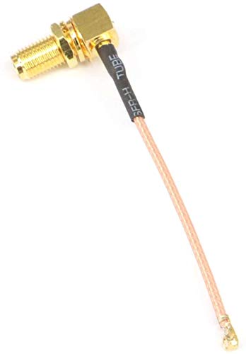 3AN Telecom SMA Female to Mini PCI IPX IPEX RG178 Extension Cable for WiFi Antenna (25 cm) 1PCS