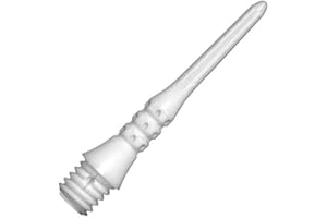 GOKarli Target Pixel Tip Softdart Spitze Soft Tip 2BA Premium Softdartspitzen 100 Stück & Dartschlüssel (Weiß 100 Stück)