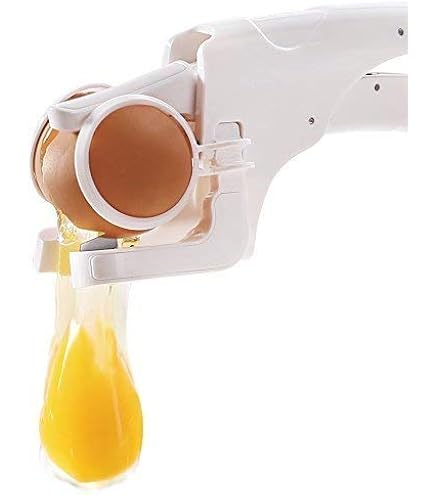 YOS 7358960776156 Ouvre œufs Séparateur D'oeufs En Acier Inoxydable à Ouverture Rapide