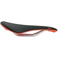Fabric Scoop Elite Shallow Cro-Mo Rails Road MTB Saddle, Black and Red, VL1790