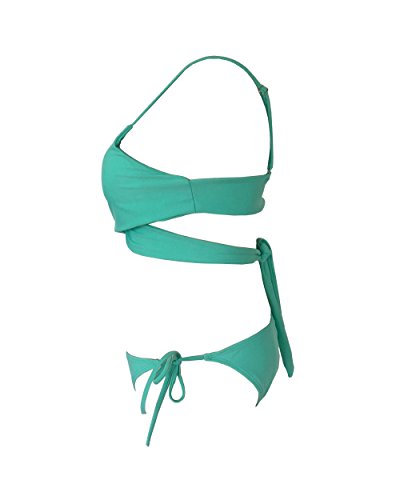 Moollyfox Frauen Tie Side Zwei Stücke Separate Normallacks Der Bikini Set Damen Schwimmanzug Badenanzug - 2