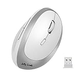 【ERGONOMIE & HANDLICH】 das ergonomische vertikale Design lässt das Unwohl bei der langen Arbeit mit Maus wirksam erleichtern, die handliche Größe für kleine und mittelgroße Hand geeignet. Abmessung: 105.2*68.5*58.3mm.