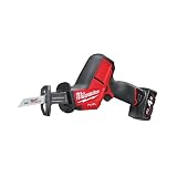 Milwaukee M12 CHZ-402C 12V Li-Ion accu reciprozaag set (2x 4.0Ah accu) in koffer - snelwissel - koolborstelloos