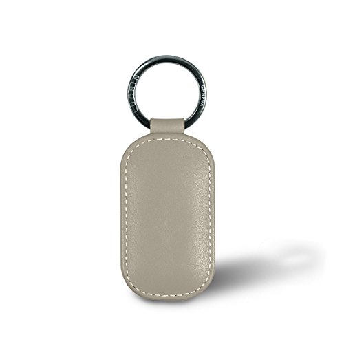 Lucrin - Llavero redondo - Taupe Luz - Cuero Liso
