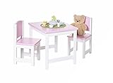 TICAA Kinder Tischgruppe 3-teilig Rosa