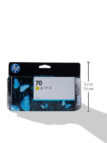 HP 70 Gelb Original Tintenpatrone, 130 ml - 4