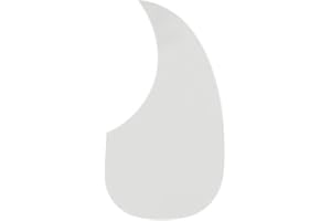 IKN Guitarra acústica Pickguard Comma Shape 3M Placa autoadhesiva de plástico de PVC, transparente