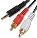 Price comparison product image Aptii 3.5mm Jack to 2 x RCA Phono Audio Cable Gold 5m Lead
