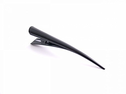 Mytoptrendz® Black Alligator Beak Hair Clip with teeth 13cm Long Metal Concord Clip (PACK OF '2')