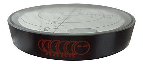 Dosenlibelle – Große Metall-Wasserwaage mit Luftblase (NEU), 60 mm Durchmesser, Gradangabe, Boden-Wasserwaage – Metallgehäuse, Bullseye - 8