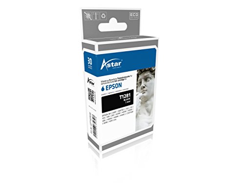 Preisvergleich Produktbild Astar AS15281 Tintenpatrone kompatibel zu EPSON T1281, 170 Seiten, schwarz