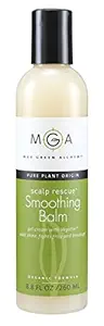 Scalp Rescue Smoothing Balm, 8.8 fl oz, Nourishing Creamy Hair Gel, Argan Oil Adds Shine, Vegan Keratin Repairs Rough Hair, Strengthens, Fights Breakage & Frizz, Silicone Free, Natural, No Synthetics