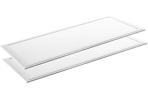 LUXULA 2er Pack LED Panel 120x30cm - 3000K Warmweiß 36W 3600lm flimmerfrei - Backlit - Rasterleuchte Einbaupanel für Rasterdecke - Bürolampe inkl. 230V Netzteil