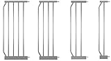 IB-Style – Treppengitter / Türgitter MIKA | Erweiterbar durch Verlängerungen | 75 – 175 cm | Auto-Close – automatisches Schließen | 90° Fixierung | Metall Silbermatt| Spannbreite 75 – 85 cm - 4